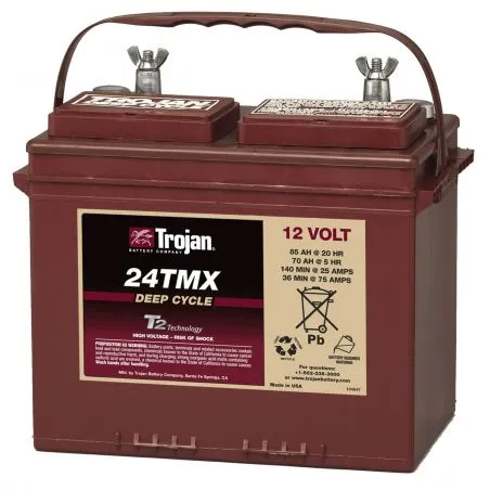 Lead-Acid AGM Battery 12V 85Ah Trojan 24TMX Deep Cycle