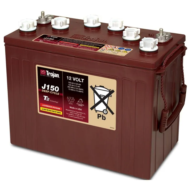 (old model) Trojan Motive J150 12V 150Ah Deep-Cycle Flooded Lead-Acid Battery