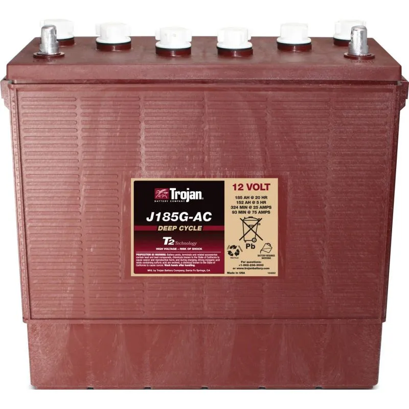 Lead-Acid Battery 12V 185Ah Trojan J185G-AC Deep Cycle