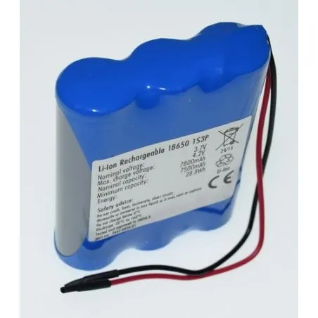 Pack Batteries, Lithium 18650 Battery 3.7 V 7800mAh