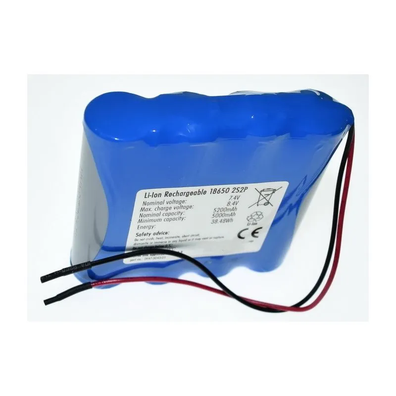 View larger Pack Batteries Lithium 18650 7.4 V 5200mAh