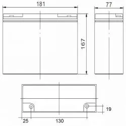 Battery LiFePO4 12V 22Ah with bluetooth