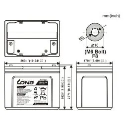 Battery GEL LONG 12V 75Ah