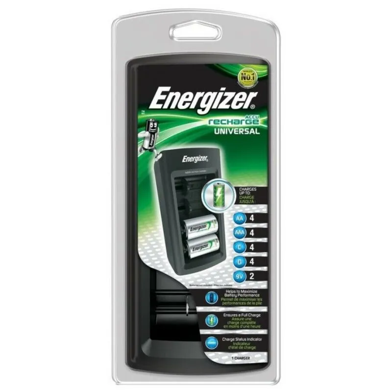 Cargador universal de pilas NiMH Energizer