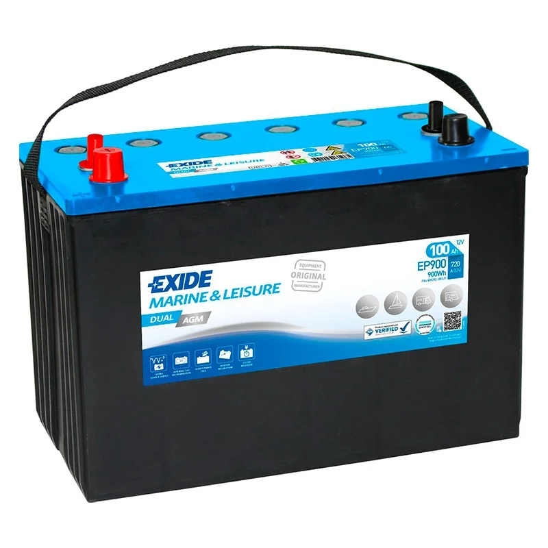 Battery Exide EP900 Dual AGM 100Ah