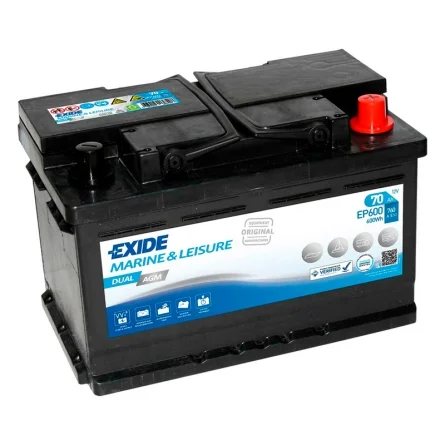 Battery Exide EP600 Dual AGM 70Ah