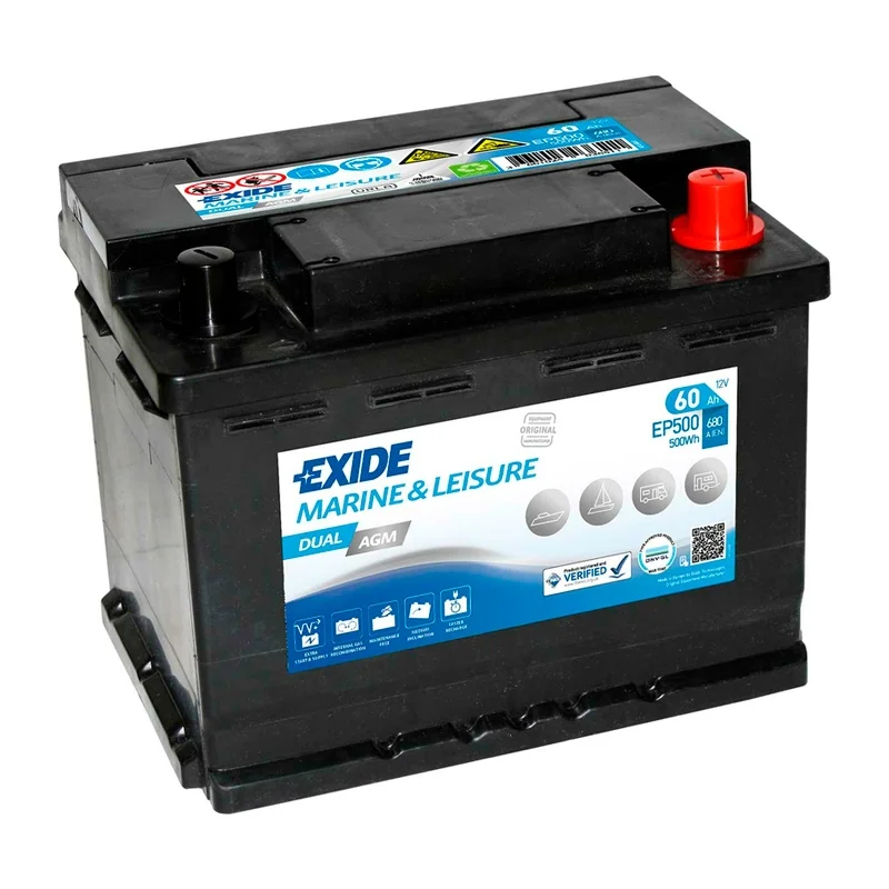 Battery Exide EP500 Dual AGM 60Ah