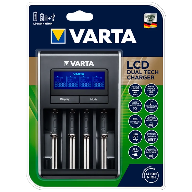 Varta VARTA Dual Tech charger for NiMH and Li-ION rechargeable batteries