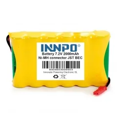Battery 7.2V 2000mah connector JST BEC