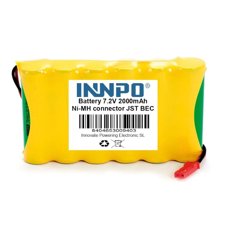 Battery 7.2V 2000mah connector JST BEC