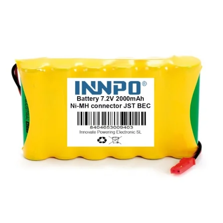 Battery 7.2V 2000mah connector JST BEC