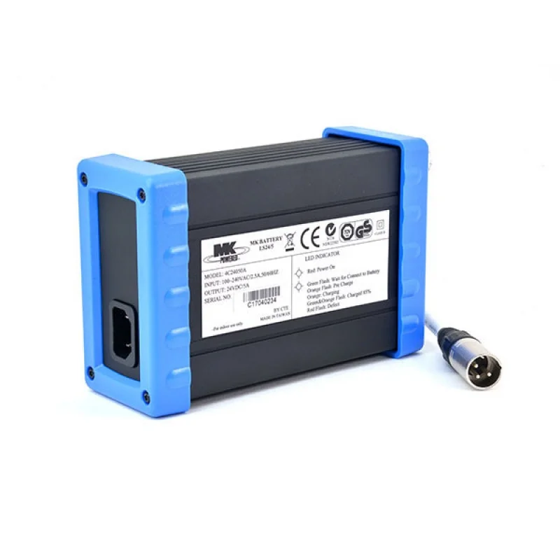 MK 24V 5A battery charger for wheelchairs and scooters