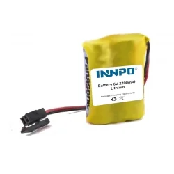 Lithium Battery + Connector A98L-0031-0011-L PLC 6V 2200mAh