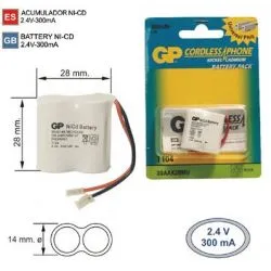 Battery cordless Phone Q104 2.4 V 300mAh