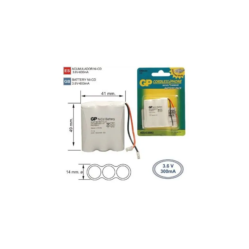 Battery Phone cordless T110 3.6 V 600mAh