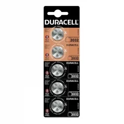 Duracell 2032 Lithium Button Cell Batteries (5 Units)