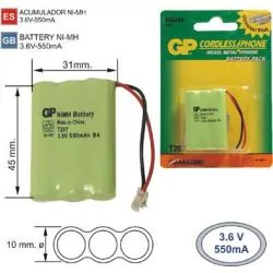 Battery cordless Phone T207 3.6 V 550mAh