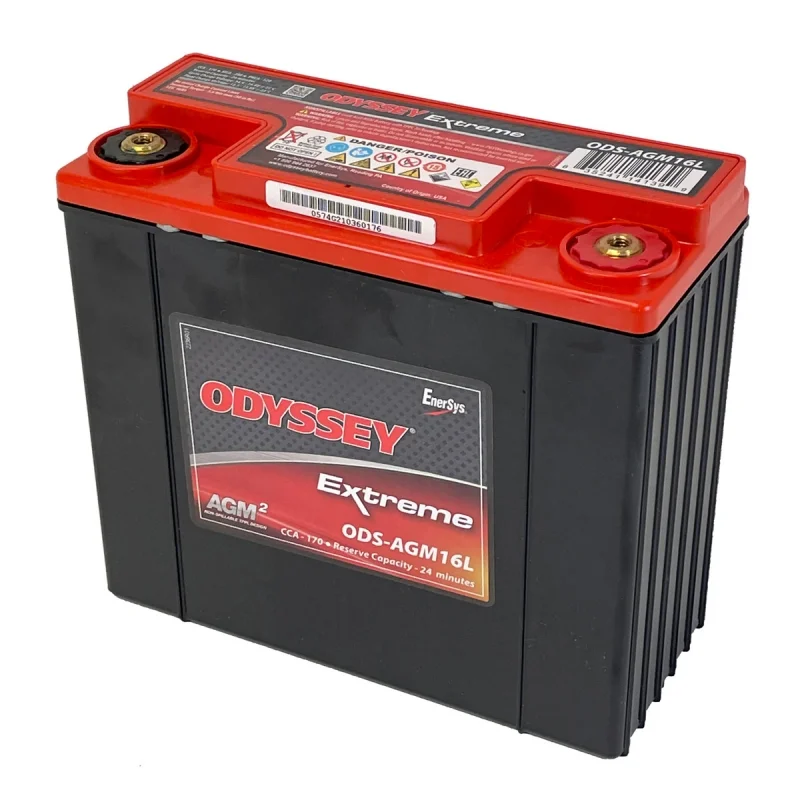 Lead AGM Battery 12V 16Ah EnerSys Odyssey ODS-AGM16L PC680 for Booster