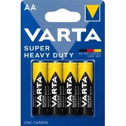 Varta AA Zinc-Carbon Super Heavy Duty Batteries (4 Units)