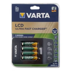 Varta LCD ultra-fast charger for AA, AAA Ni-Mh rechargeable...