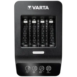 Varta LCD ultra-fast charger for AA, AAA Ni-Mh rechargeable batteries with 4 AA 2100mah batteries
