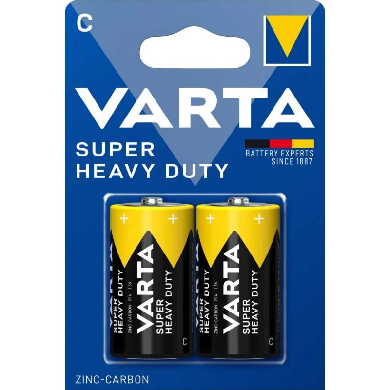 Varta C Zinc-Carbon Super Heavy Duty Batteries (2 Units)
