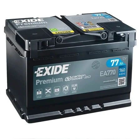 Battery Exide Premium EA770 77Ah