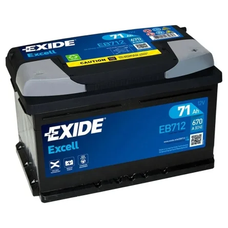 Battery Exide Excell EB712 71Ah