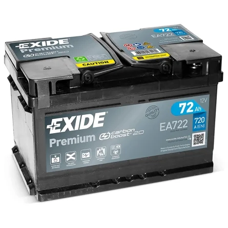 Battery Exide Premium EA722 72Ah