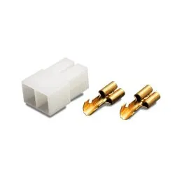 Air connector Faston, female, 2-pin