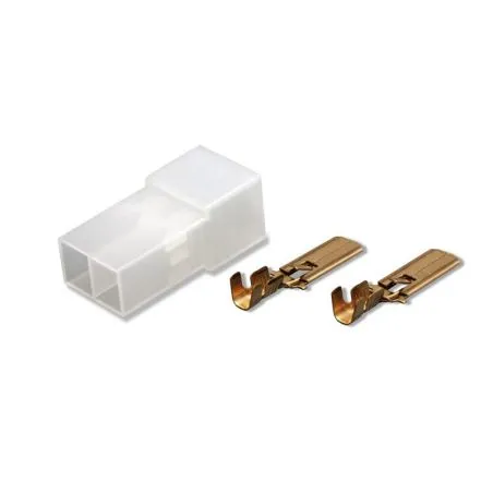 Air connector Faston male, 2-pin
