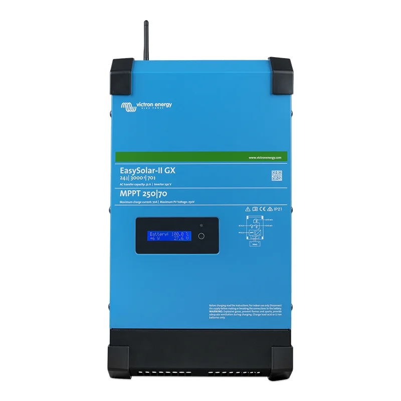 Victron EasySolar-II 24/3000-70/32 MPPT 250/70 GX Inverter Charger and Solar Charge Controller (All-in-One Solution)