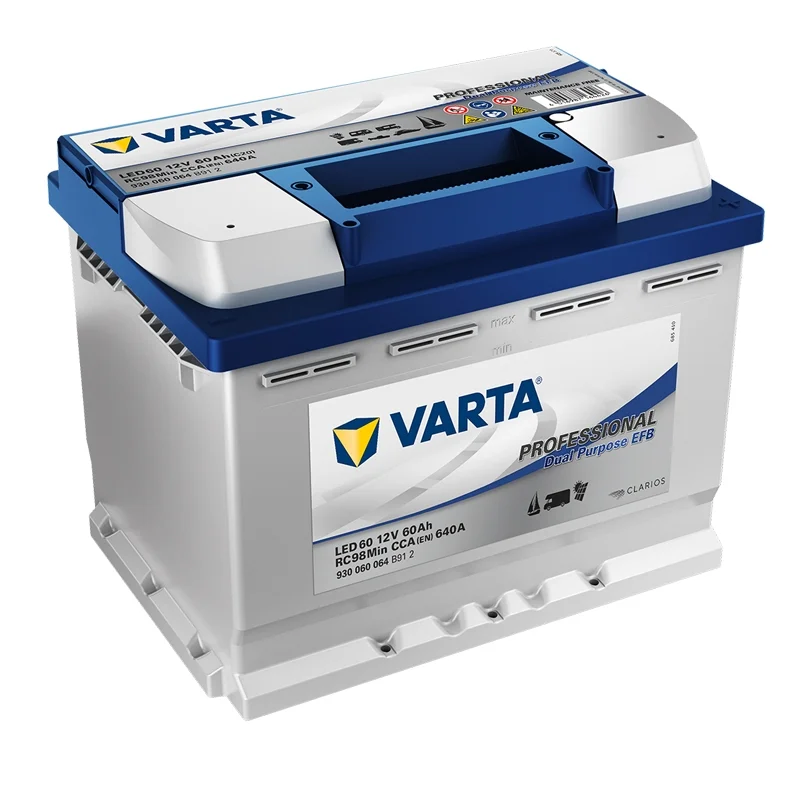 Varta LED60 60Ah Professional Dual Purpose EFB Battery