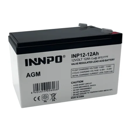 Lead-Acid AGM Battery 12V 12A