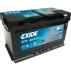 Battery Exide Start Stop EFB EL800 80Ah