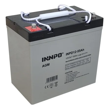 Lead-Acid AGM Battery 12V 55Ah