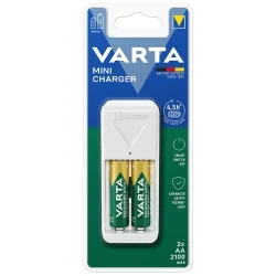 Varta mini charger for AA, AAA Ni-Mh rechargeable batteries with 2...