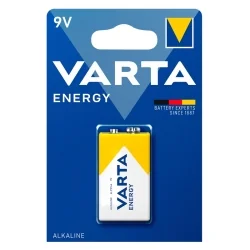 Varta 9V Energy Alkaline Batteries (1 Unit)
