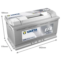 Battery Varta N95 Start Stop EFB 95Ah