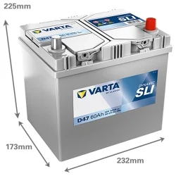 Battery Varta D47 SLI 60Ah