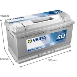 Battery Varta H3 SLI 100Ah