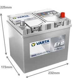 Battery Varta N65 Start Stop EFB 65Ah