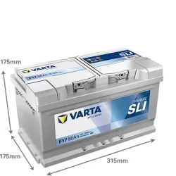 Battery Varta F17 SLI 80Ah
