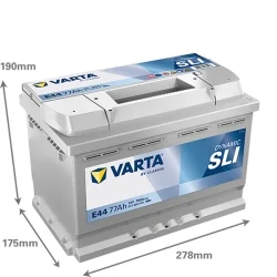 Battery Varta E44 SLI 77Ah