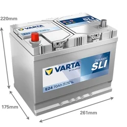 Battery Varta E24 SLI 70Ah