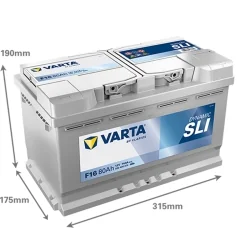 Battery Varta F16 SLI 80Ah