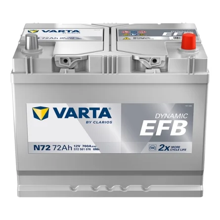 Battery Varta N72 Start Stop EFB 72Ah