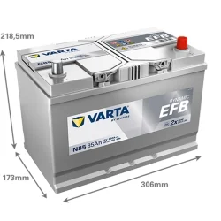 Battery Varta N85 Start Stop EFB 85Ah