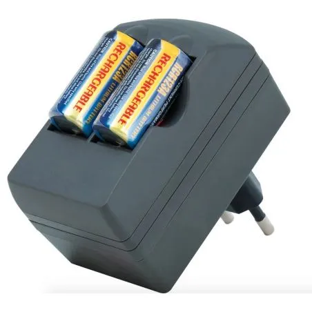 Charger + rechargeable Batteries CR123A