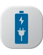 Batteries and industrial battery. Different applications